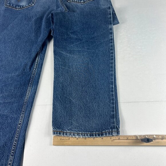 Y2K Levi's Jeans Men's 33 x 30* 505 Straight Blue Faded Cotton Denim Tag 36 x 32 - Picture 11 of 16